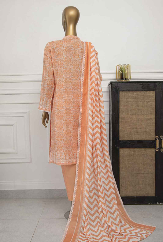 Nakshkari by HZ Textiles Embroidered Lawn Suit Unstitched 3 Piece NKE-967 - Summer Collection