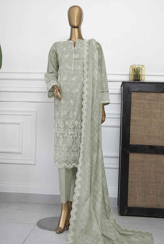 Nakshkari by HZ Textiles Embroidered Lawn Suit Unstitched 3 Piece NKE-968 - Summer Collection