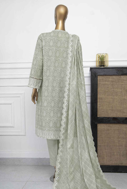 Nakshkari by HZ Textiles Embroidered Lawn Suit Unstitched 3 Piece NKE-968 - Summer Collection