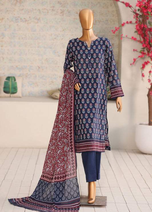 Nayab by HZ Textiles Printkari Embroidered Lawn Suit Unstitched 3 Piece NPC- 05 Vol 05