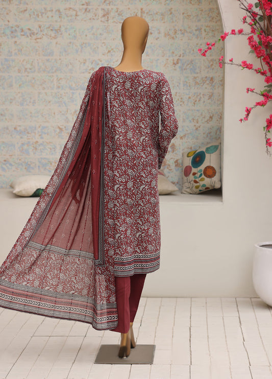 Nayab by HZ Textiles Printkari Embroidered Lawn Suit Unstitched 3 Piece NPC- 07 Vol 05