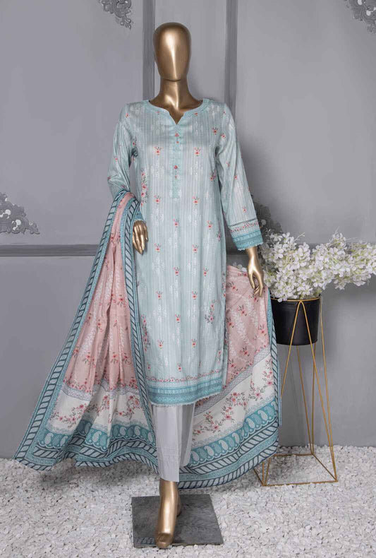 3 Piece Unstitched - Nayab Digital Printed Doriya Suit - NPD-06