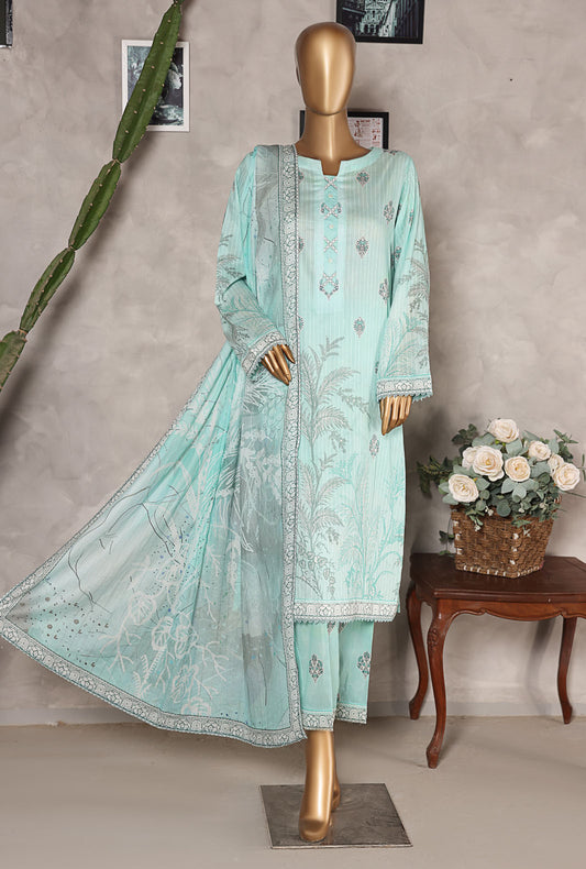 Nayab by HZ Textiles Digital Printed Lawn Suit Unstitched 3 Piece NPD-07 Vol 02 - Summer Collection
