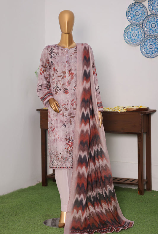 Nayab by HZ Textiles Printkari Embroidered Lawn Suit Unstitched 3 Piece NPE-02 Vol 03