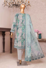 3 Piece Unstitched - Nayab Printkari Doriya Embroiderd Suit - NPE-03