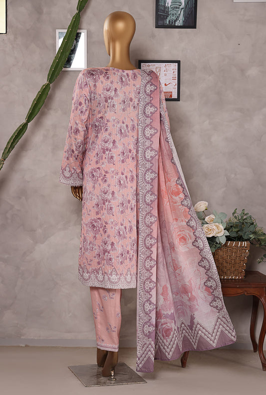 Nayab by HZ Textiles Printkari Embroidered Lawn Suit Unstitched 3 Piece NPE-03 Vol 03 - Summer Collection