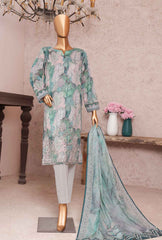 3 Piece Unstitched - Nayab Printkari Doriya Embroiderd Suit - NPE-03