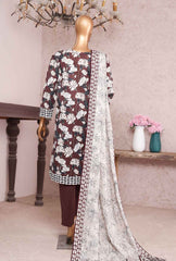 3 Piece Unstitched - Nayab Printkari Doriya Embroiderd Suit - NPE-05