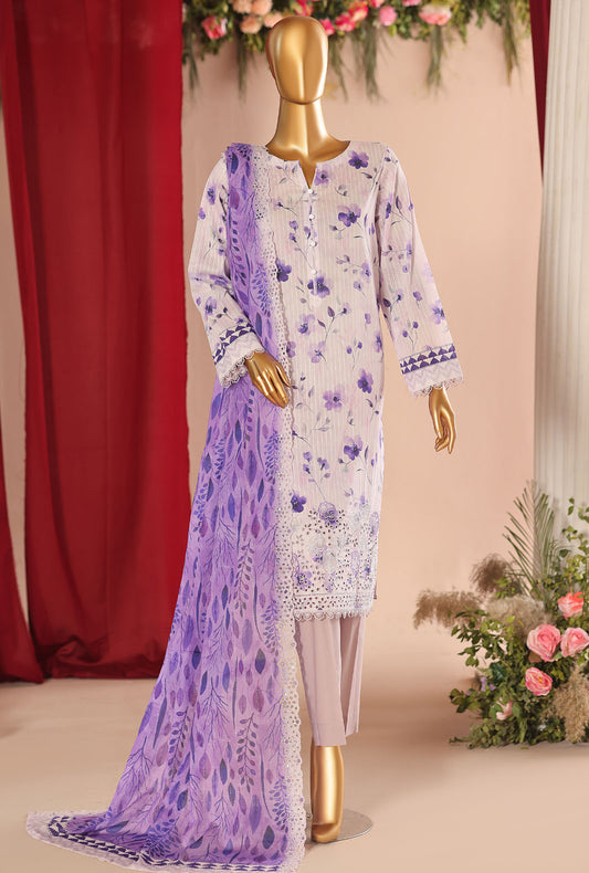 Nayab by HZ Textiles Printkari Embroidered Lawn Suit Unstitched 3 Piece NPE-05 Vol 04