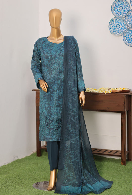 Nayab by HZ Textiles Printkari Embroidered Lawn Suit Unstitched 3 Piece NPE-08 Vol 03