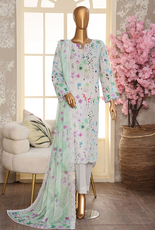Nayab by HZ Textiles Printkari Embroidered Lawn Suit Unstitched 3 Piece NPE-08 Vol 04