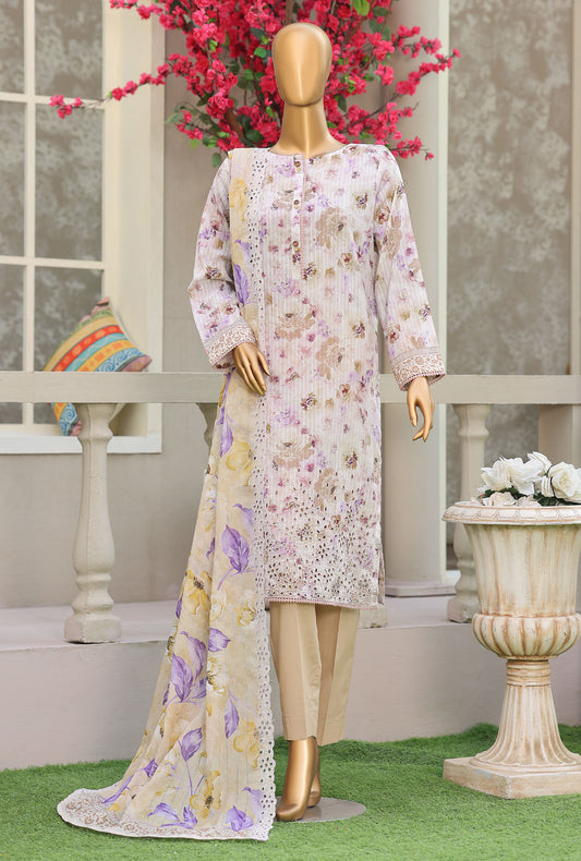 Nayab by HZ Textiles Printkari Embroidered Lawn Suit Unstitched 3 Piece NPE-10 Vol 04