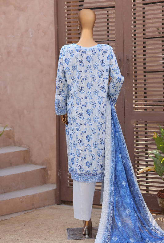 Nayab by HZ Textiles Printkari Embroidered Lawn Suit Unstitched 3 Piece NPE- 6034 Vol 04