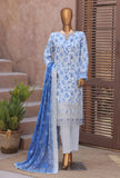 Nayab by HZ Textiles Printkari Embroidered Lawn Suit Unstitched 3 Piece NPE- 6034 Vol 04