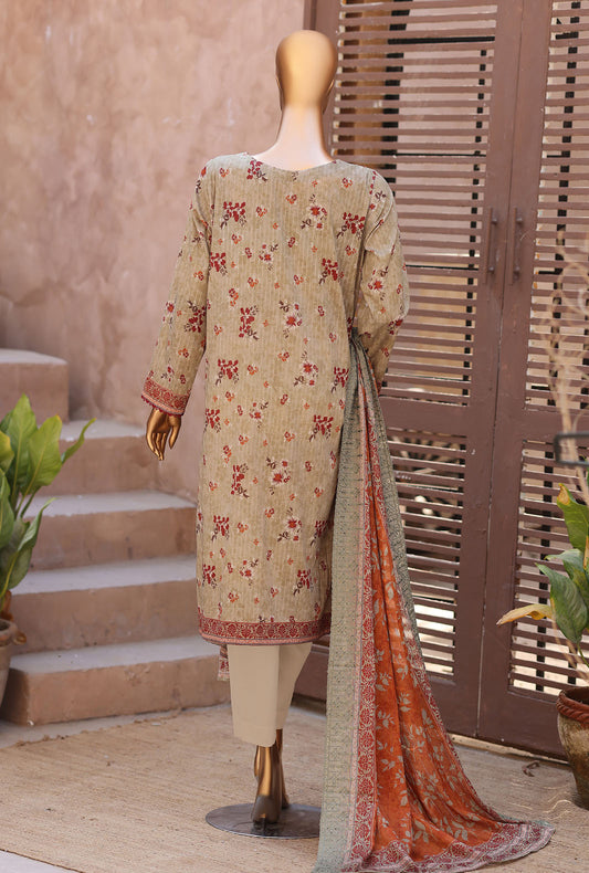 Nayab by HZ Textiles Printkari Embroidered Lawn Suit Unstitched 3 Piece NPE- 6036 Vol 04