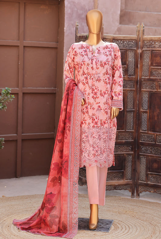 Nayab by HZ Textiles Printkari Embroidered Lawn Suit Unstitched 3 Piece NPE- 6041 Vol 04