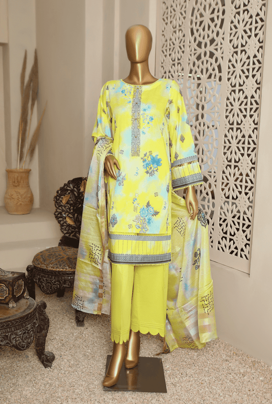 3 Piece Lawn Embroidered Suit