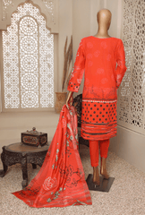 3 Piece Lawn Embroidered Suit