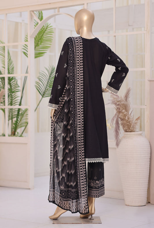 Oriental Printkari by HZ Textiles Embroidered Lawn Suit Unstitched 3 Piece OPS-12 Vol 02