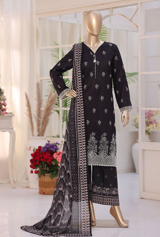 Oriental Printkari by HZ Textiles Embroidered Lawn Suit Unstitched 3 Piece OPS-12 Vol 02