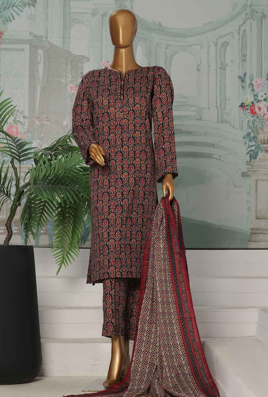 3 Piece Unstitched - Platinum Co-ords Digital Printed Suit - PCC-225-A