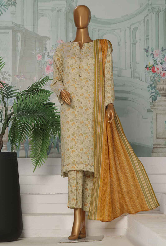 3 Piece Unstitched - Platinum Co-ords Digital Printed Suit - PCC-227-A