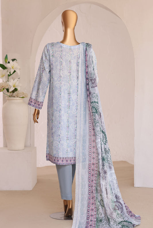 Premium Chikankari by HZ Textiles Embroidered Lawn Suit Unstitched 3 Piece PCE-642