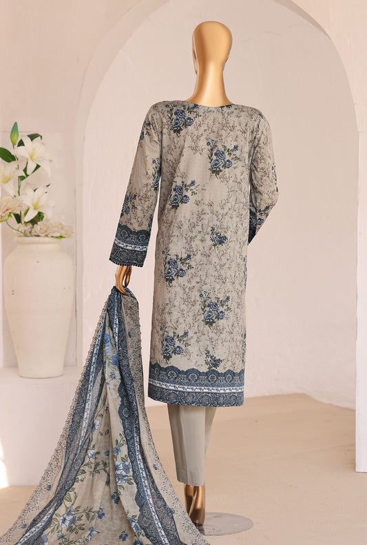 Premium Chikankari by HZ Textiles Embroidered Lawn Suit Unstitched 3 Piece PCE-643