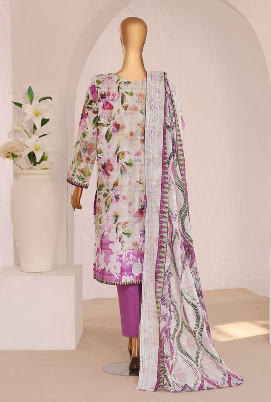 Premium Chikankari by HZ Textiles Embroidered Lawn Suit Unstitched 3 Piece PCE-644