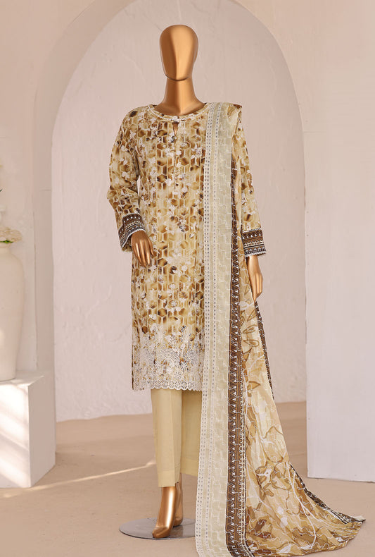 Premium Chikankari by HZ Textiles Embroidered Lawn Suit Unstitched 3 Piece PCE-647