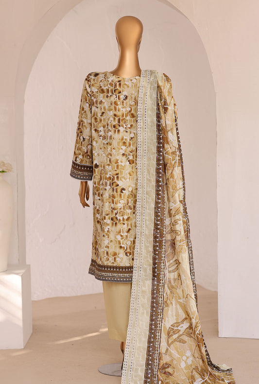 Premium Chikankari by HZ Textiles Embroidered Lawn Suit Unstitched 3 Piece PCE-647
