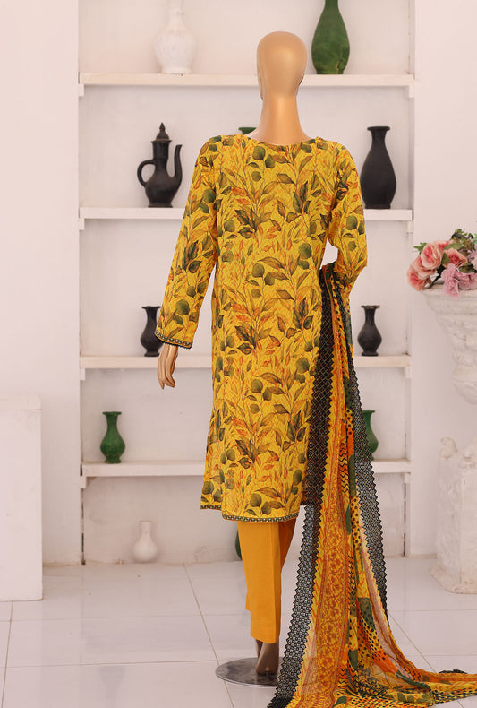 Premium Chikankari by HZ Textiles Embroidered Lawn Suit Unstitched 3 Piece PCE - 650 Vol-02