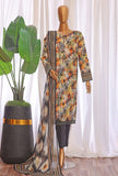Premium Chikankari by HZ Textiles Embroidered Lawn Suit Unstitched 3 Piece PCE - 654
