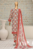 Co-Ords by HZ Textiles Digital Printed Lawn Suit Unstitched 3 Piece PCO-3208
