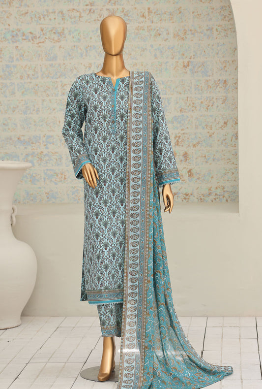 Co-Ords by HZ Textiles Digital Printed Lawn Suit Unstitched 3 Piece PCO-3210