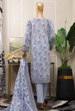 Premium Chikankari by HZ Textiles Embroidered Lawn Suit Unstitched 3 Piece PCP-533 - Summer Collection