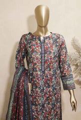 3 Piece Unstitched - Platinum Digital Printed Lawn Suit - PDC-42