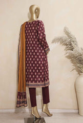 3 Piece Unstitched - Platinum Digital Printed Lawn Suit - PDC-57