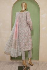 3 Piece Unstitched - Dhagakari Digital Printed lawn Suit -PDE-729