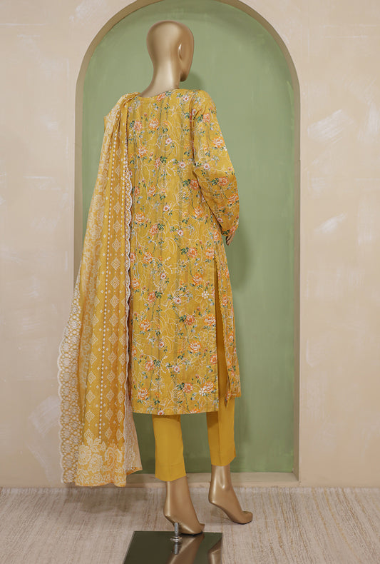 3 Piece Unstitched - Dhagakari Digital Printed lawn Suit -PDE-735