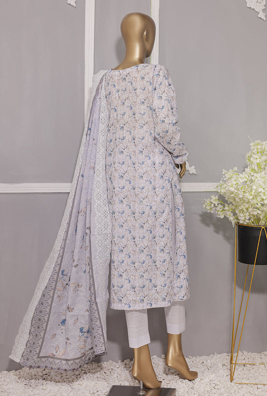 3 Piece Unstitched - Dhagakari Digital Printed lawn Suit -PDE-737