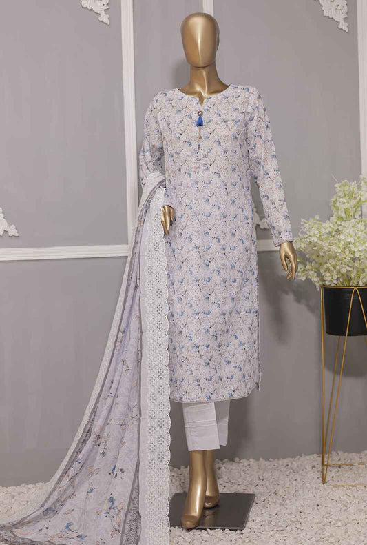 3 Piece Unstitched - Dhagakari Digital Printed lawn Suit -PDE-737