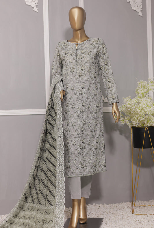 3 Piece Unstitched - Dhagakari Digital Printed lawn Suit -PDE-738