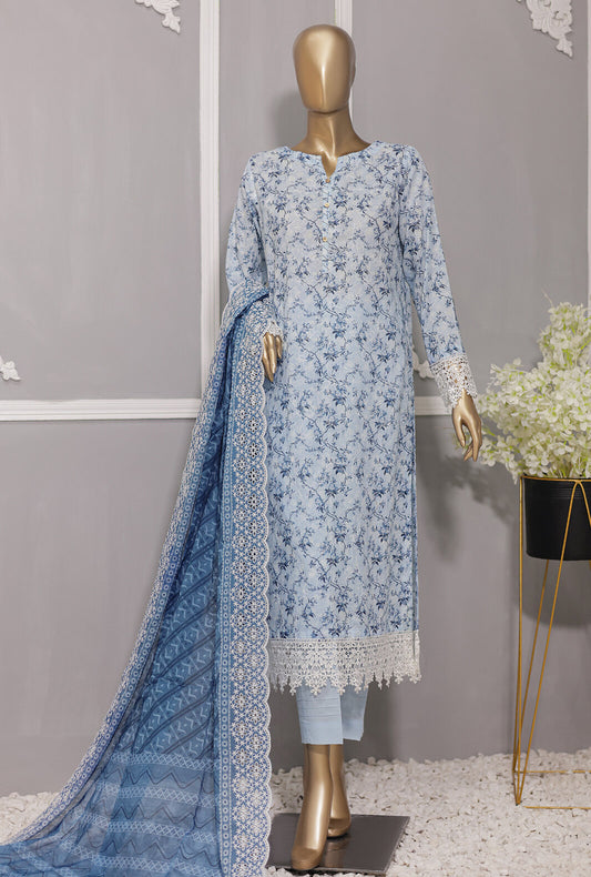 3 Piece Unstitched - Dhagakari Digital Printed lawn Suit -PDE-739