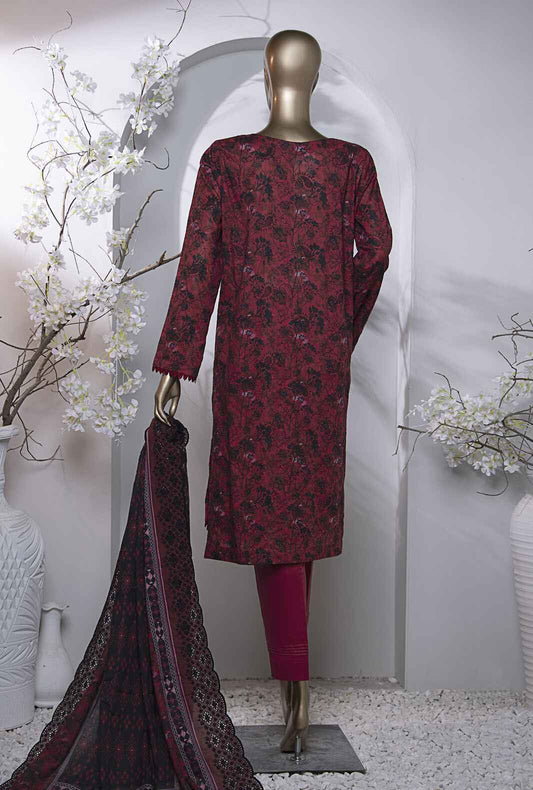 3 Piece Unstitched - Dhagakari Digital Printed lawn Suit - PDE-761