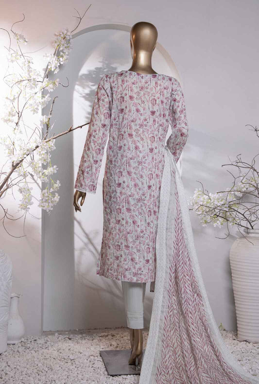 3 Piece Unstitched - Dhagakari Digital Printed lawn Suit - PDE-763