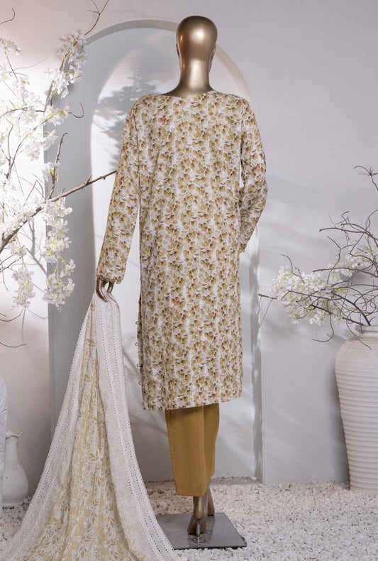 3 Piece Unstitched - Dhagakari Digital Printed lawn Suit - PDE-789