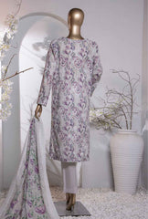 3 Piece Unstitched - Dhagakari Digital Printed lawn Suit - PDE-792