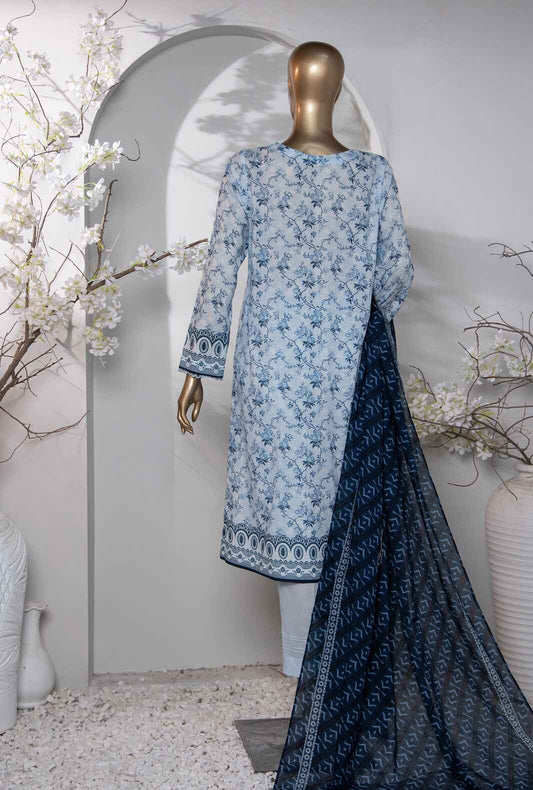 3 Piece Stitched - Dhagakari Digital Printed lawn Suit -PDE-799