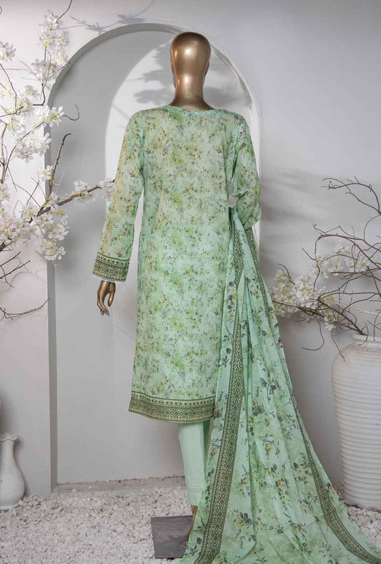 3 Piece Unstitched - Dhagakari Digital Printed lawn Suit -PDE-800